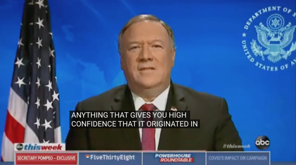Mike Tells Martha Raddatz There’s Enormous Evidence COVID-19 Came From The Wuhan Lab