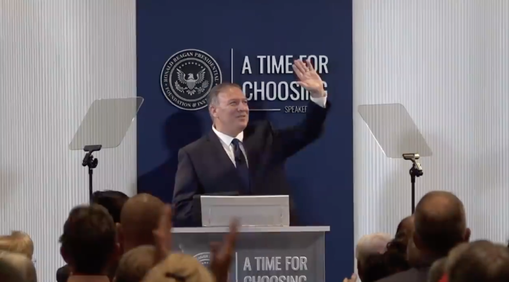 Mike’s Speech At The Reagan Foundation and Institute’s Time For Choosing