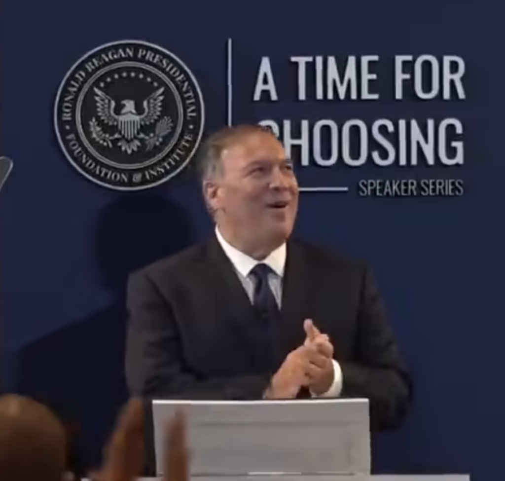 Mike’s Speech At The Reagan Foundation and Institute’s Time For Choosing