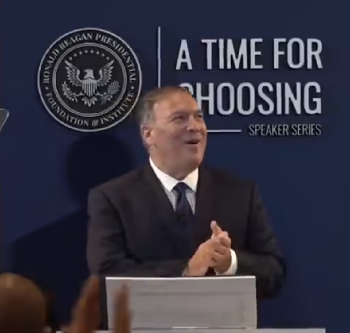 Featured image for “Mike’s Speech At The Reagan Foundation and Institute’s Time For Choosing”