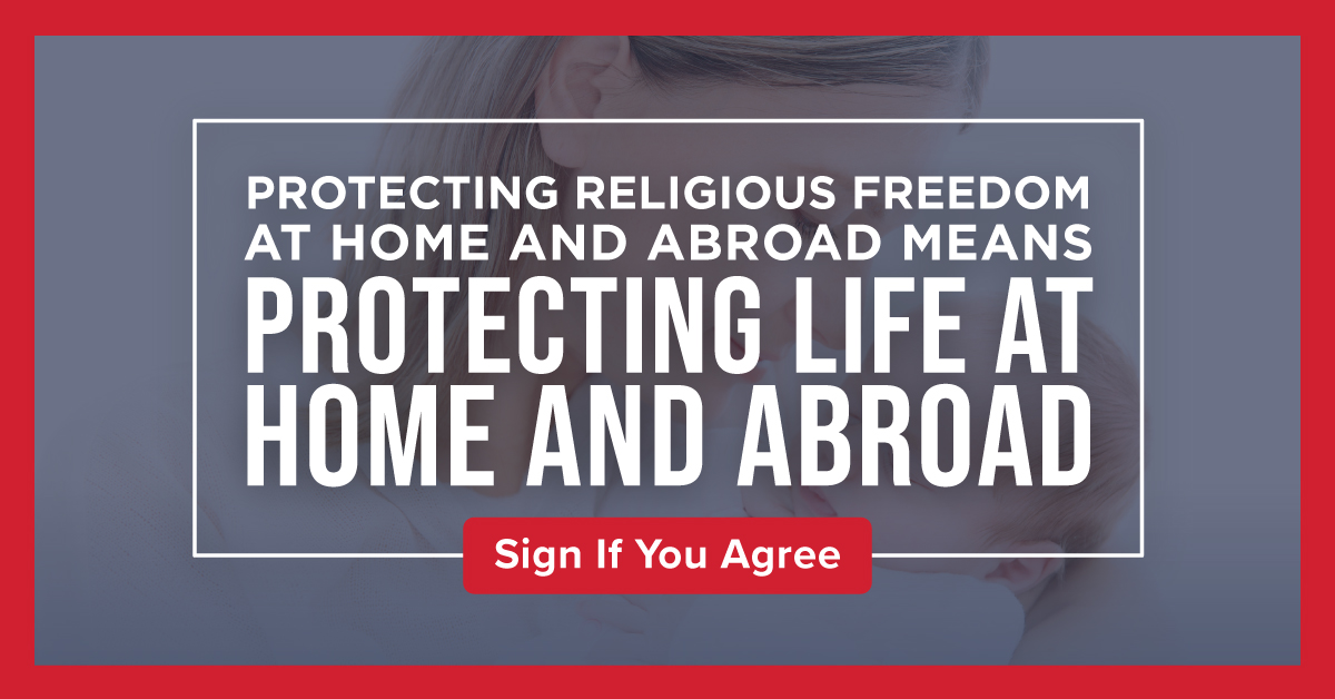 Petition - Protecting Religious Freedom - CAVPAC